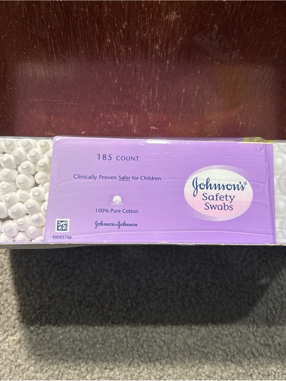 Johnson's Safety Swabs 100% Pure Cotton, 185 Count